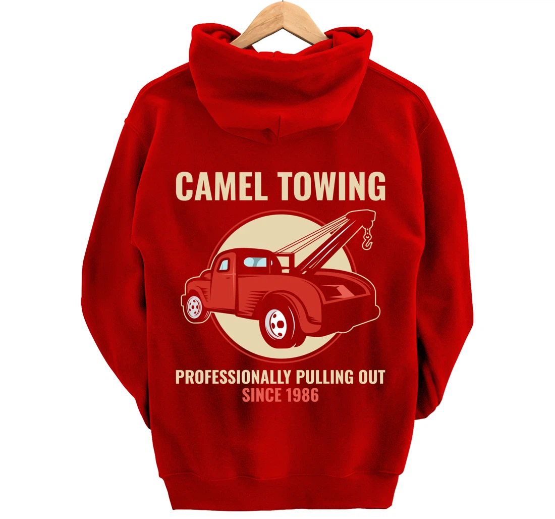 Funny Camel Towing Tow Truck Car Mechanic Wrencher Gift Pullover Hoodie