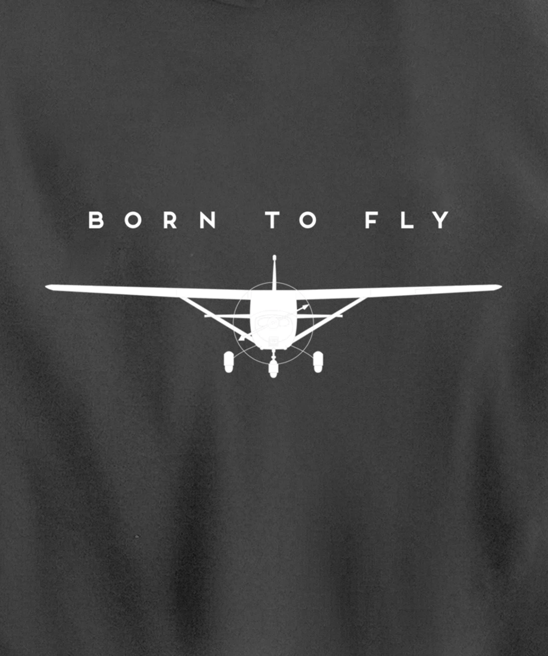 Single Engine Prop Airplane Shirt Born to Fly Pullover Hoodie