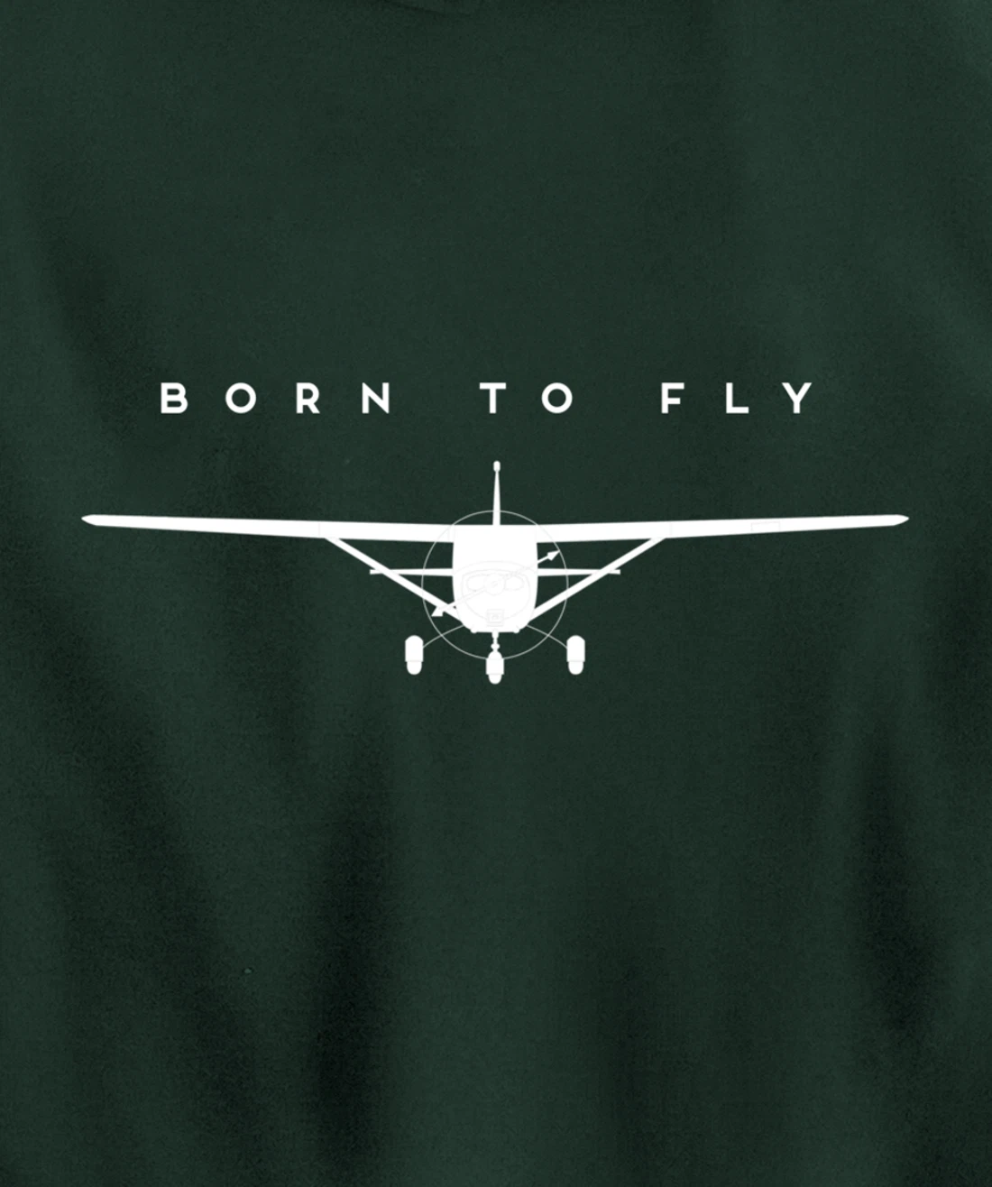 Single Engine Prop Airplane Shirt Born to Fly Pullover Hoodie