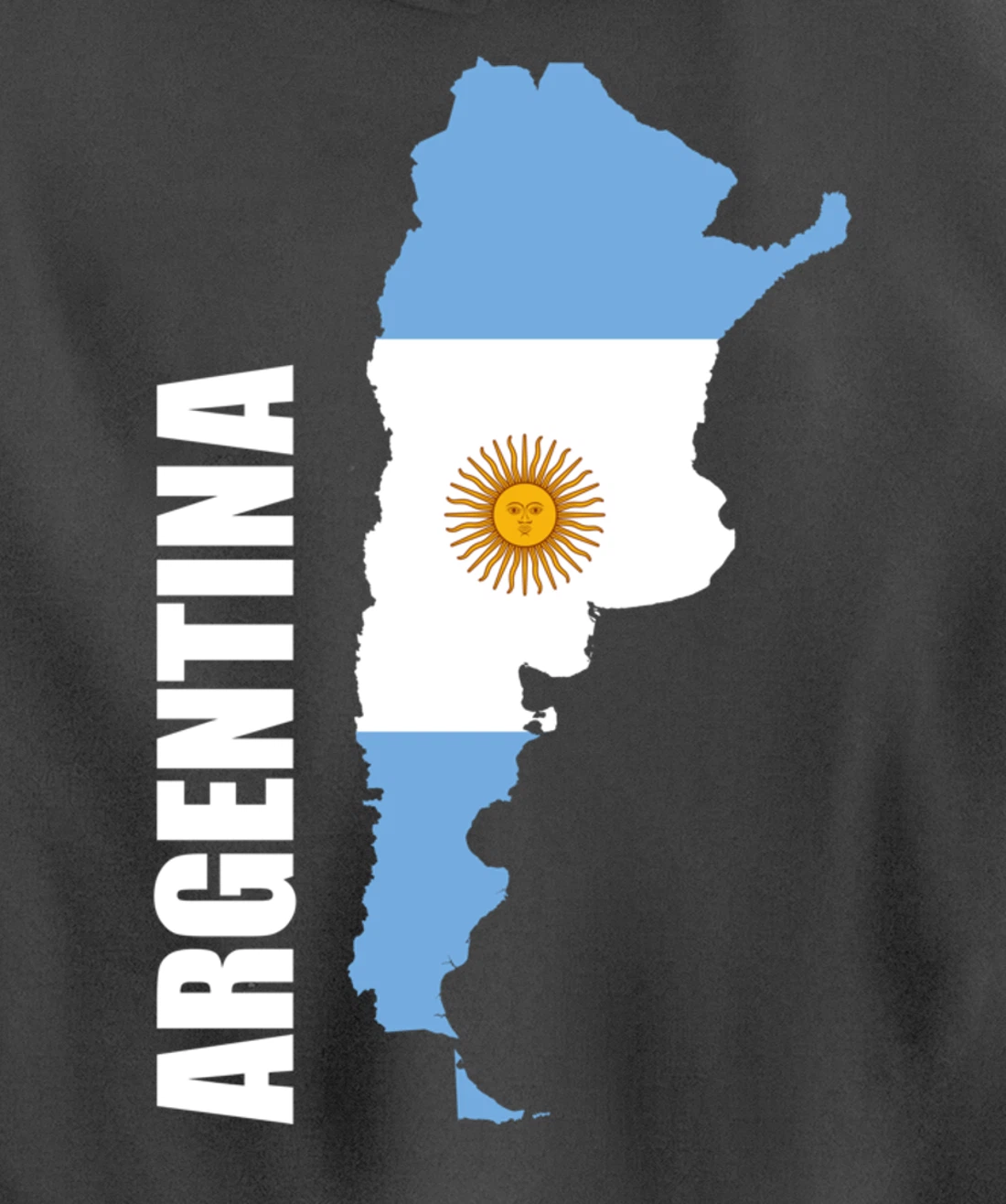 Argentina map flag Pullover Hoodie
