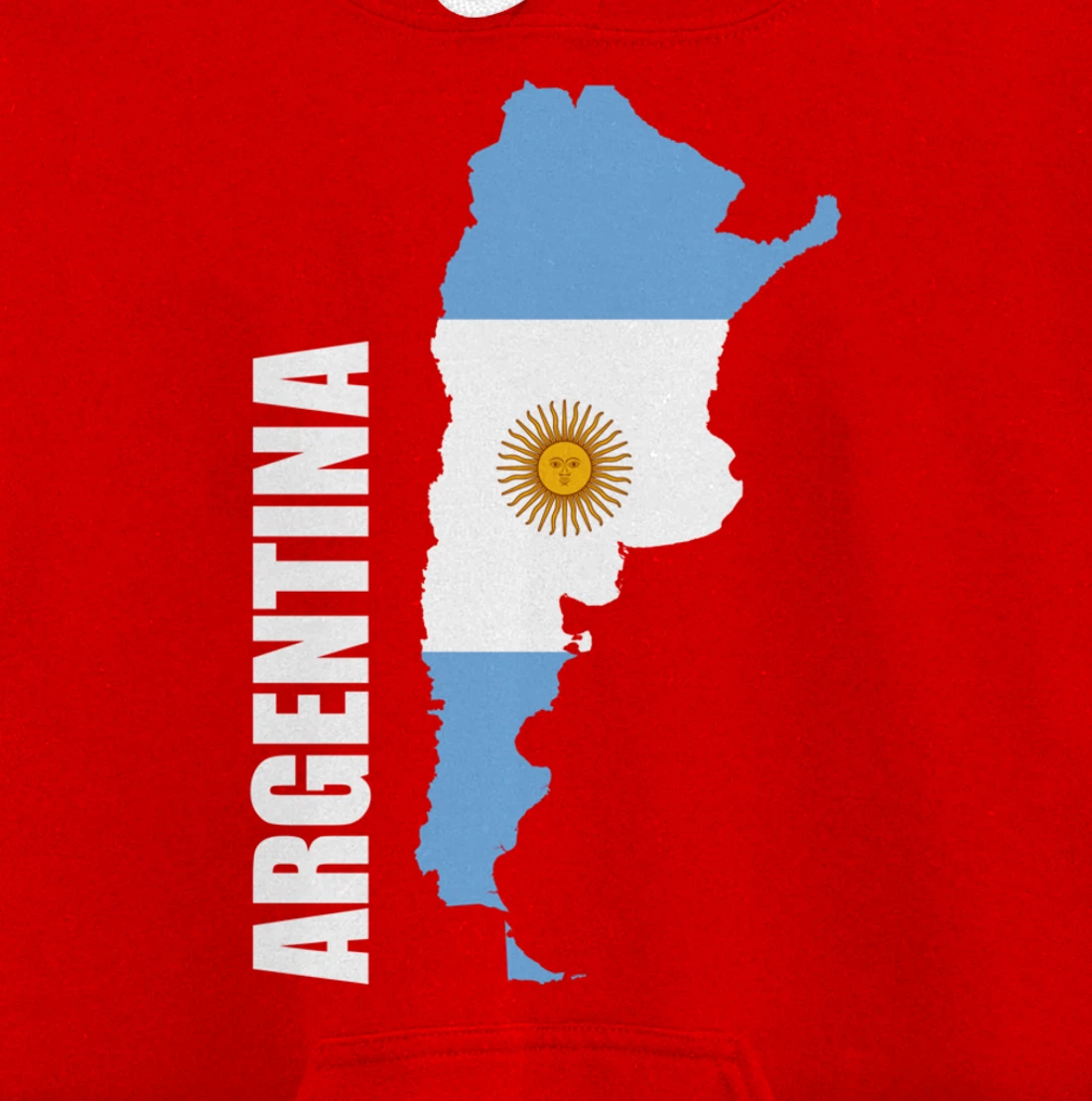 Argentina map flag Pullover Hoodie