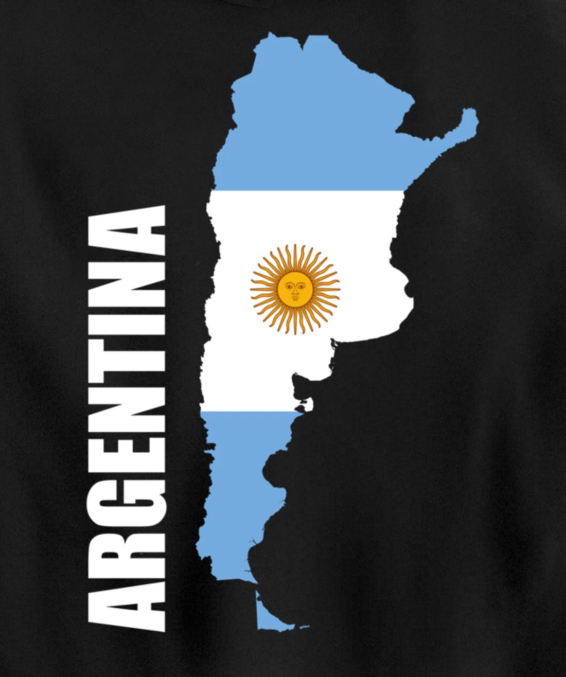 Argentina map flag Pullover Hoodie