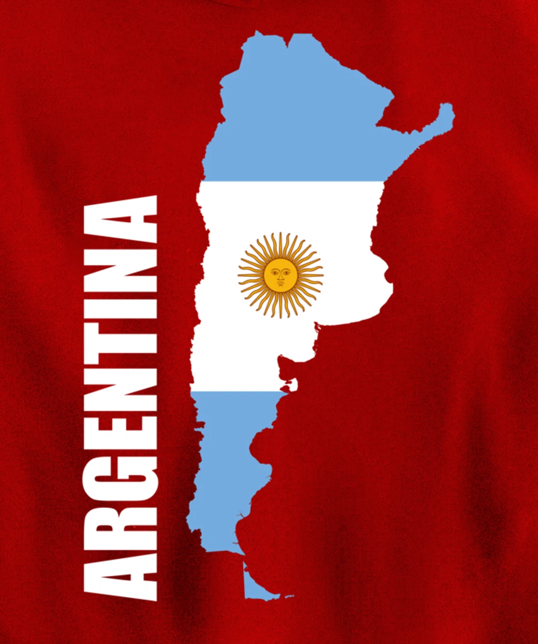 Argentina map flag Pullover Hoodie