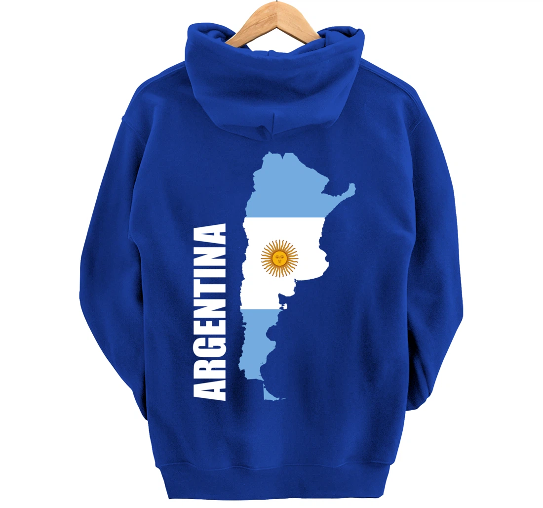 Argentina map flag Pullover Hoodie