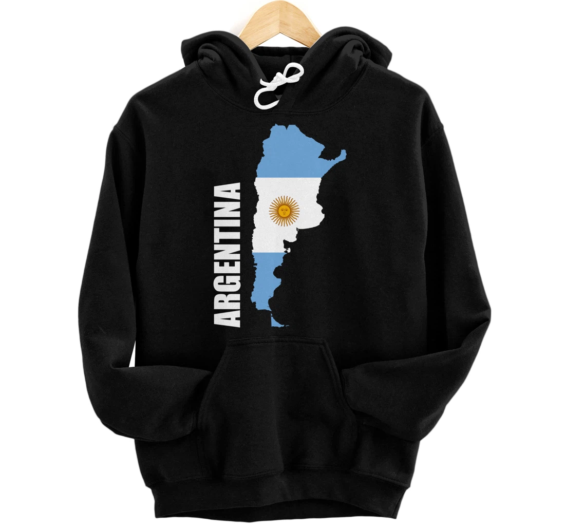 Argentina map flag Pullover Hoodie