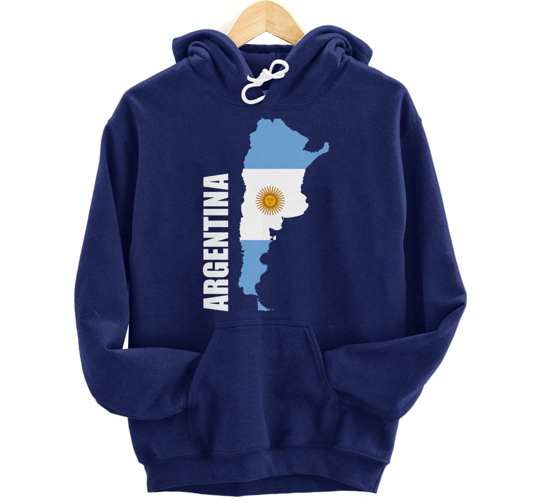 Argentina map flag Pullover Hoodie