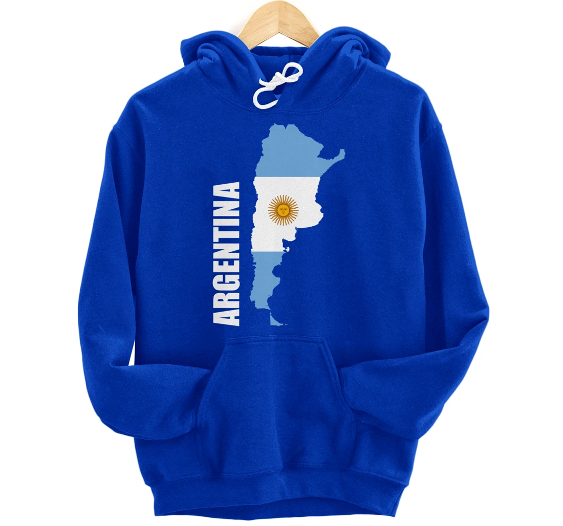 Argentina map flag Pullover Hoodie