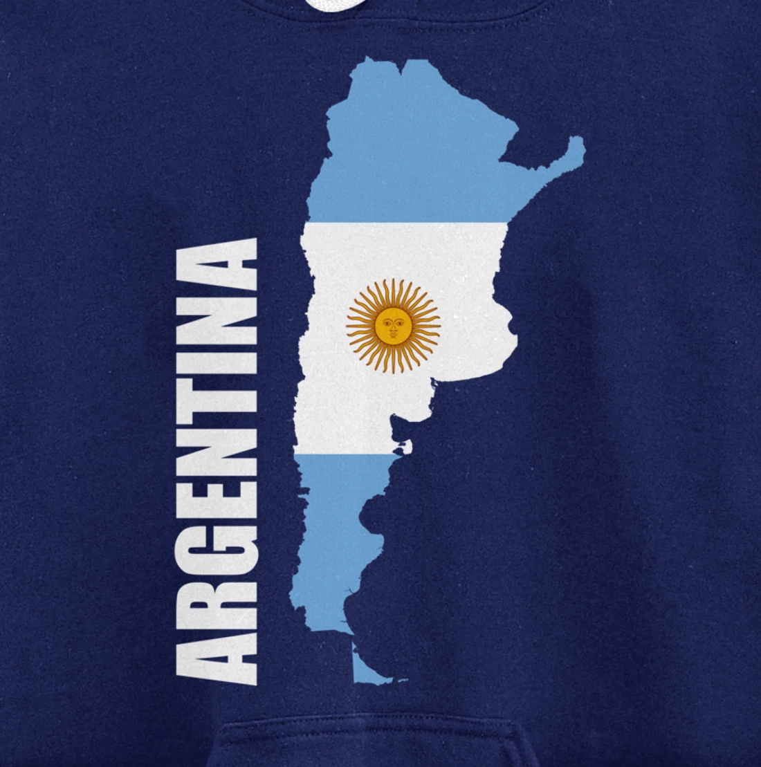 Argentina map flag Pullover Hoodie