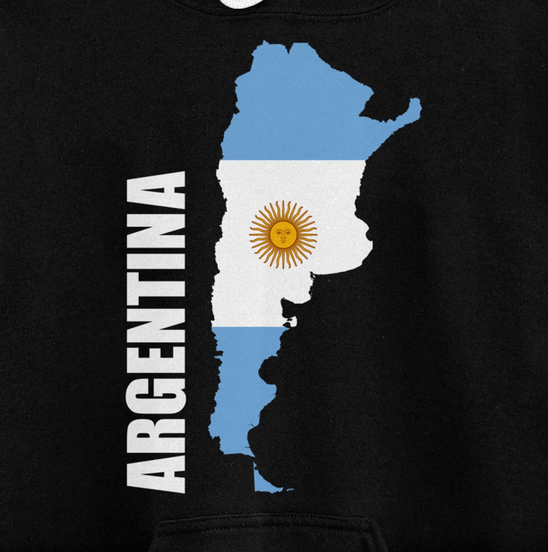 Argentina map flag Pullover Hoodie