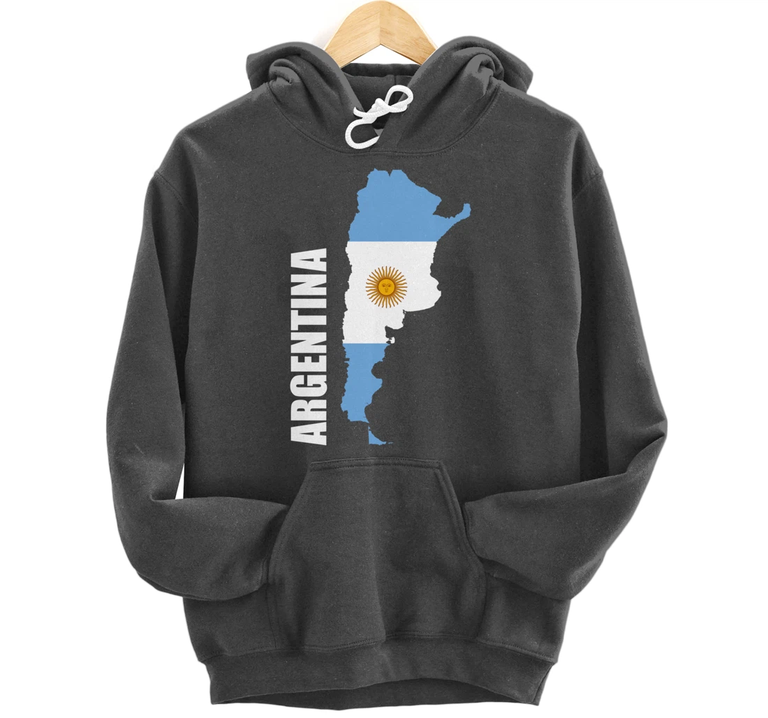 Argentina map flag Pullover Hoodie