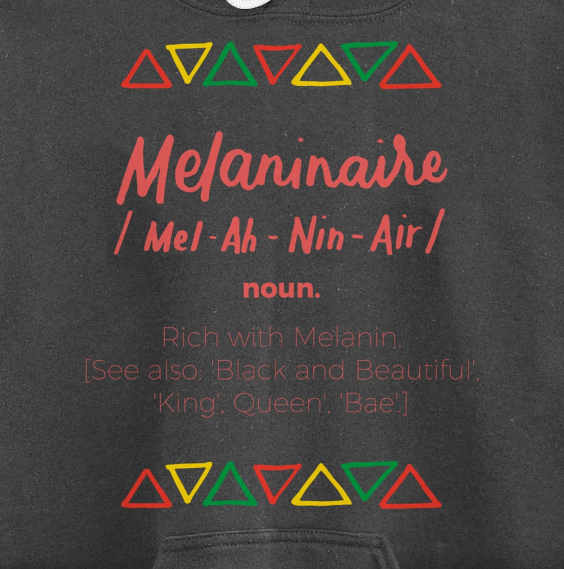 Melaninaire Definition Funny Melanin African American Gifts Pullover Hoodie