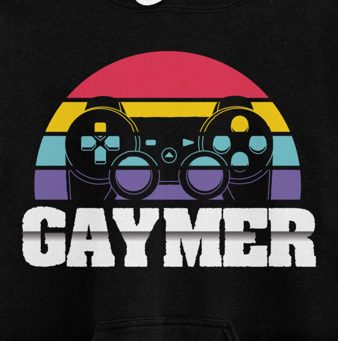 Gaymer Gay Gamer Rainbow Joystick Video Gaming Lover LGBT Pullover Hoodie