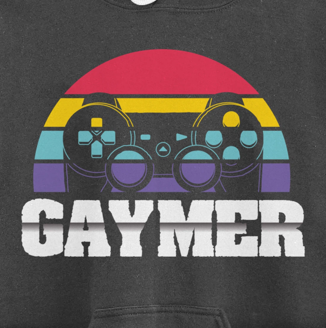 Gaymer Gay Gamer Rainbow Joystick Video Gaming Lover LGBT Pullover Hoodie