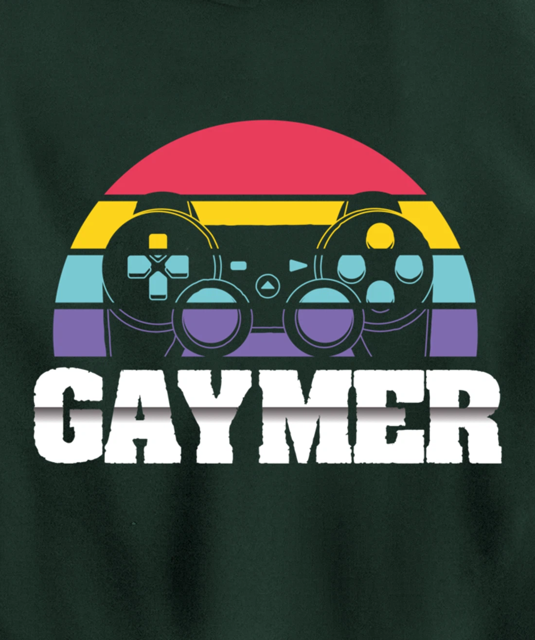 Gaymer Gay Gamer Rainbow Joystick Video Gaming Lover LGBT Pullover Hoodie