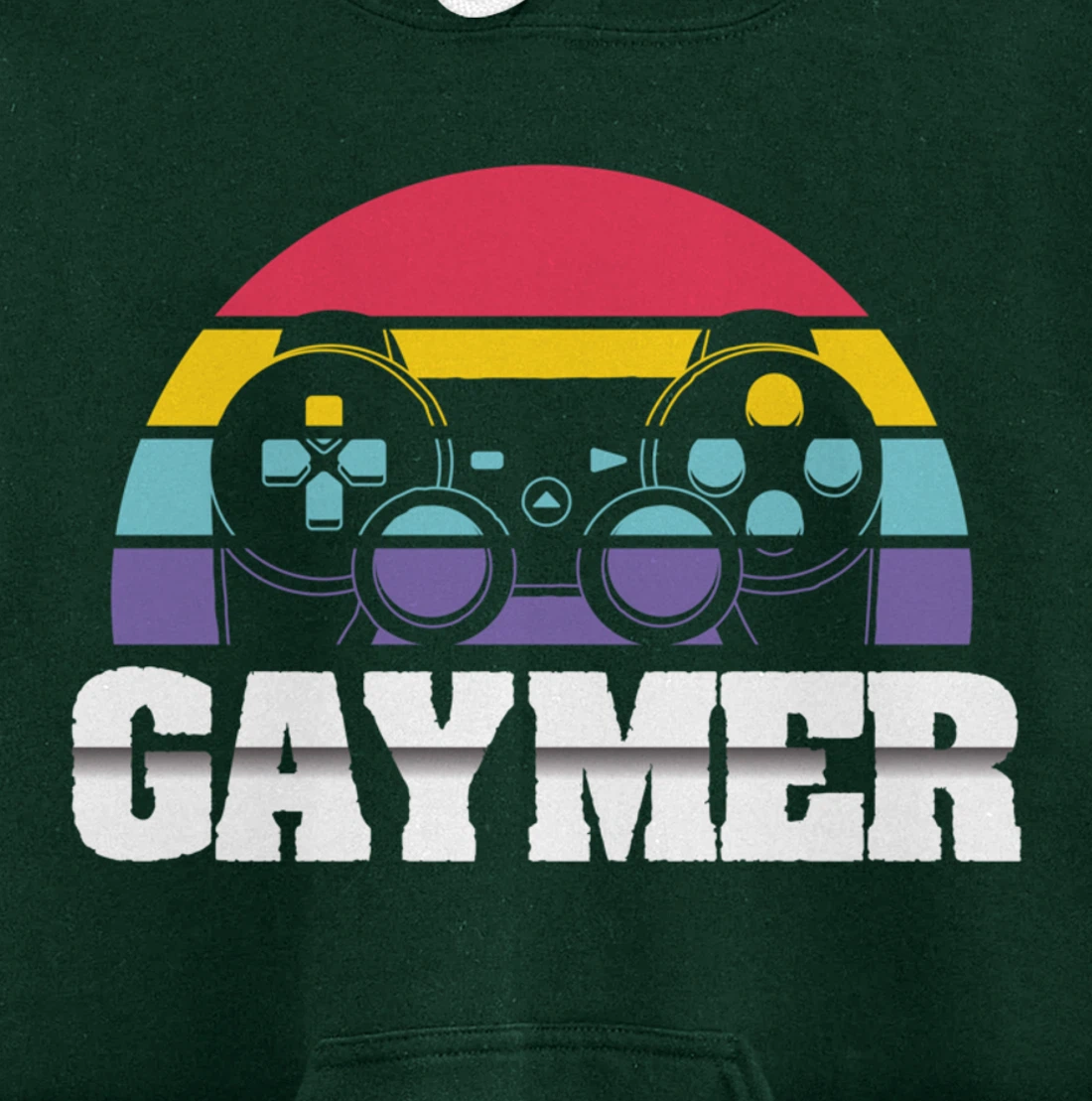 Gaymer Gay Gamer Rainbow Joystick Video Gaming Lover LGBT Pullover Hoodie