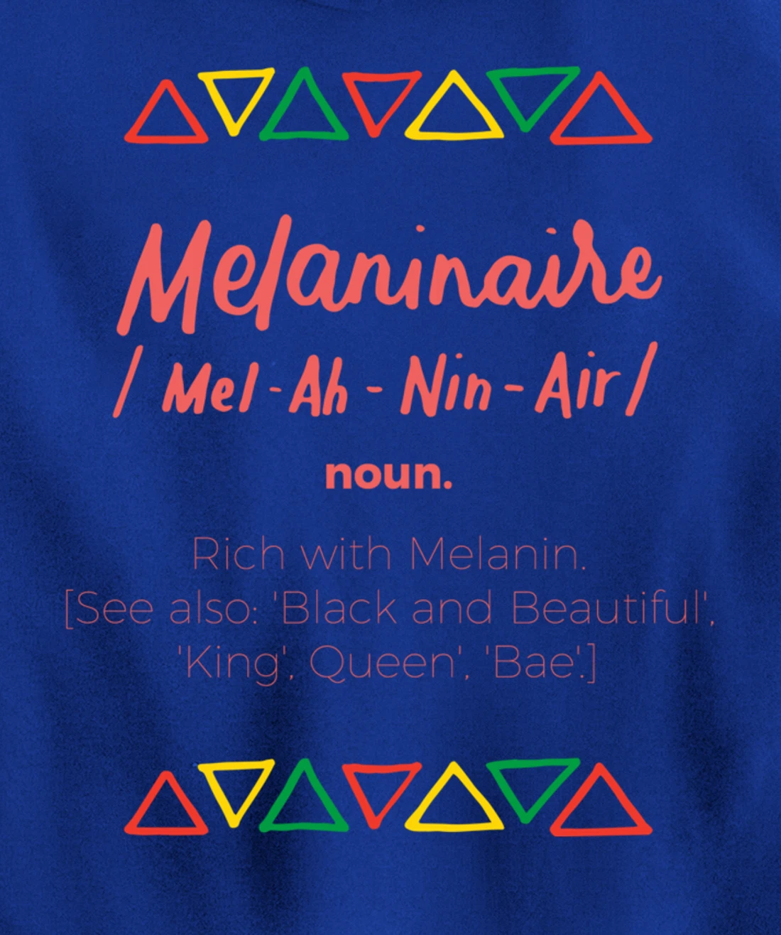 Melaninaire Definition Funny Melanin African American Gifts Pullover Hoodie