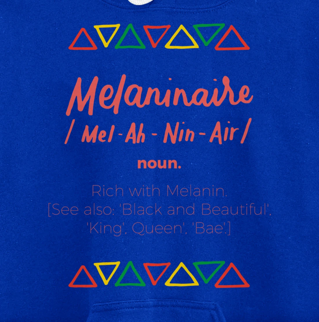 Melaninaire Definition Funny Melanin African American Gifts Pullover Hoodie