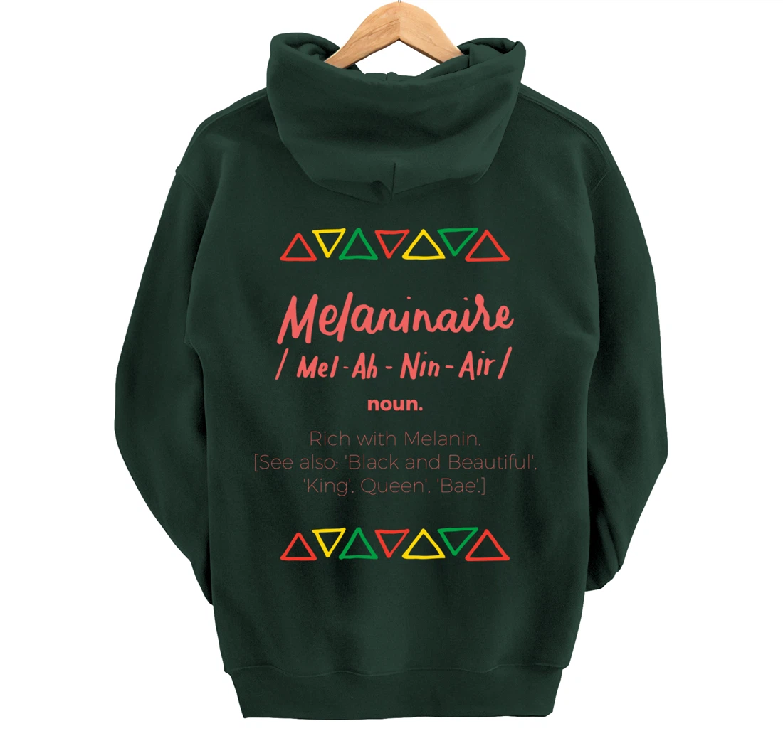 Melaninaire Definition Funny Melanin African American Gifts Pullover Hoodie