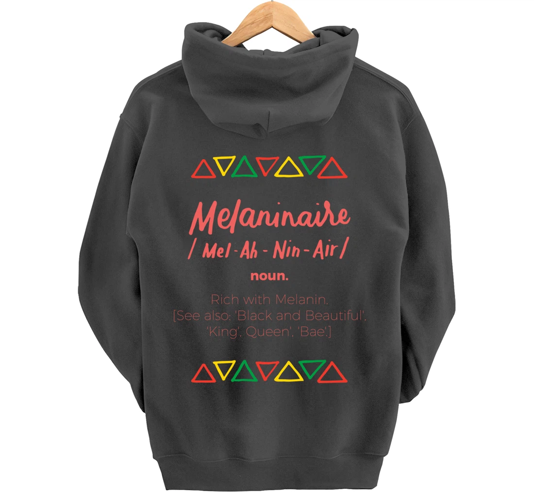 Melaninaire Definition Funny Melanin African American Gifts Pullover Hoodie