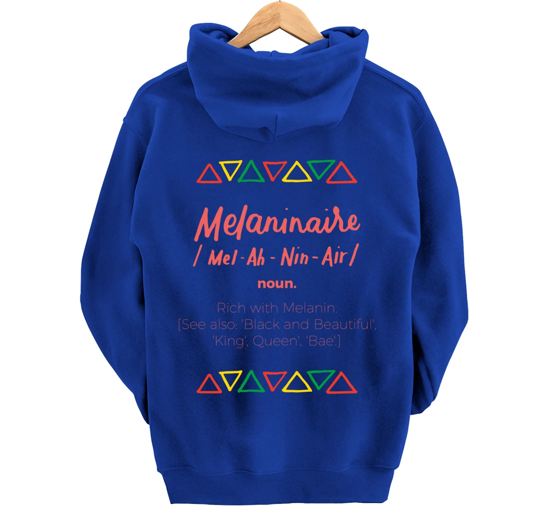 Melaninaire Definition Funny Melanin African American Gifts Pullover Hoodie