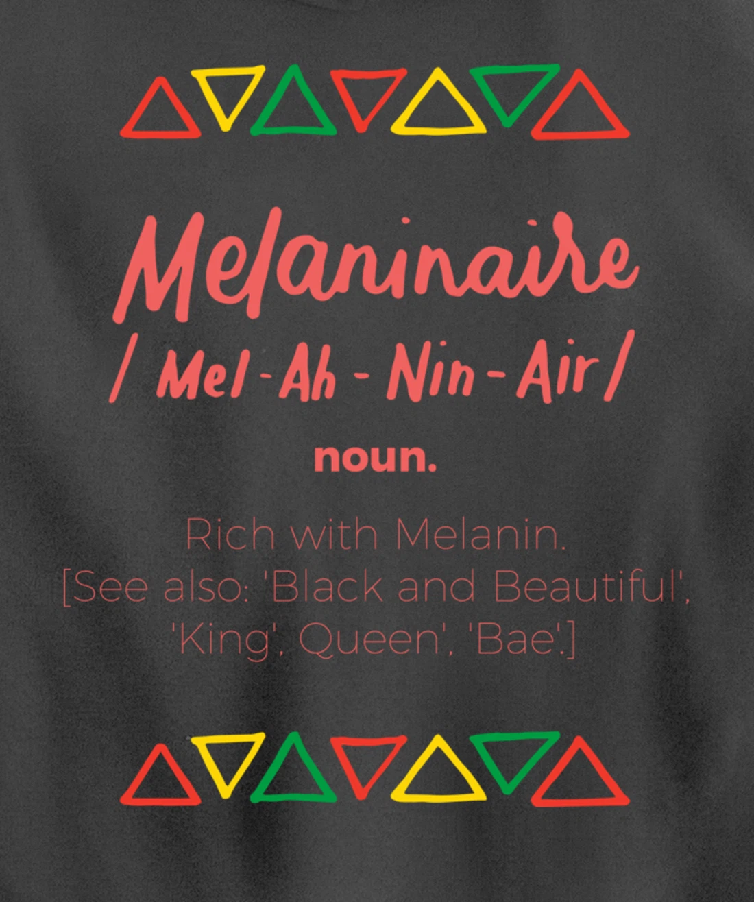 Melaninaire Definition Funny Melanin African American Gifts Pullover Hoodie