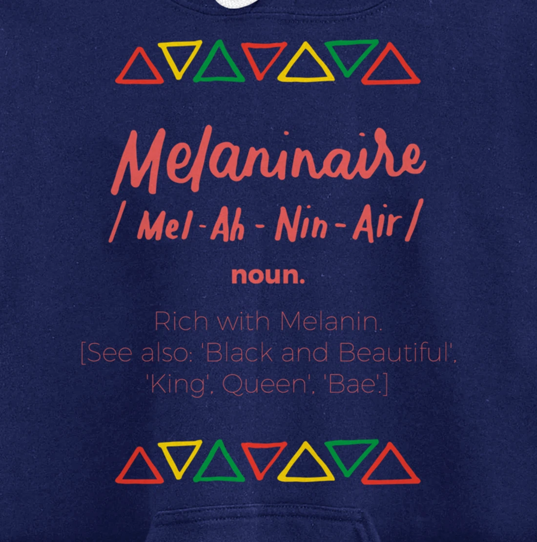 Melaninaire Definition Funny Melanin African American Gifts Pullover Hoodie