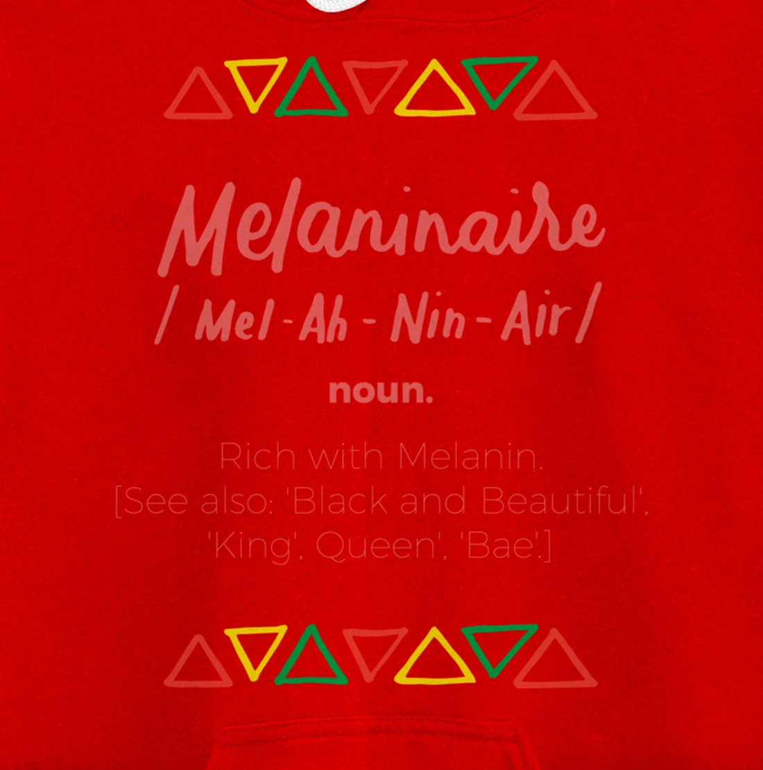 Melaninaire Definition Funny Melanin African American Gifts Pullover Hoodie