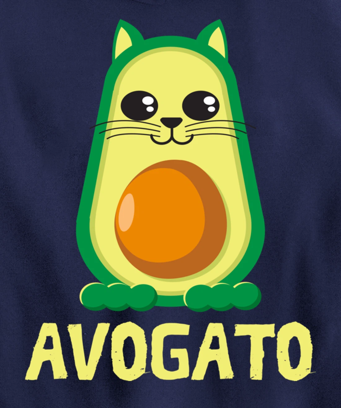 Cool Avogato Cat - Meow Collection For Boys & Girls Pullover Hoodie