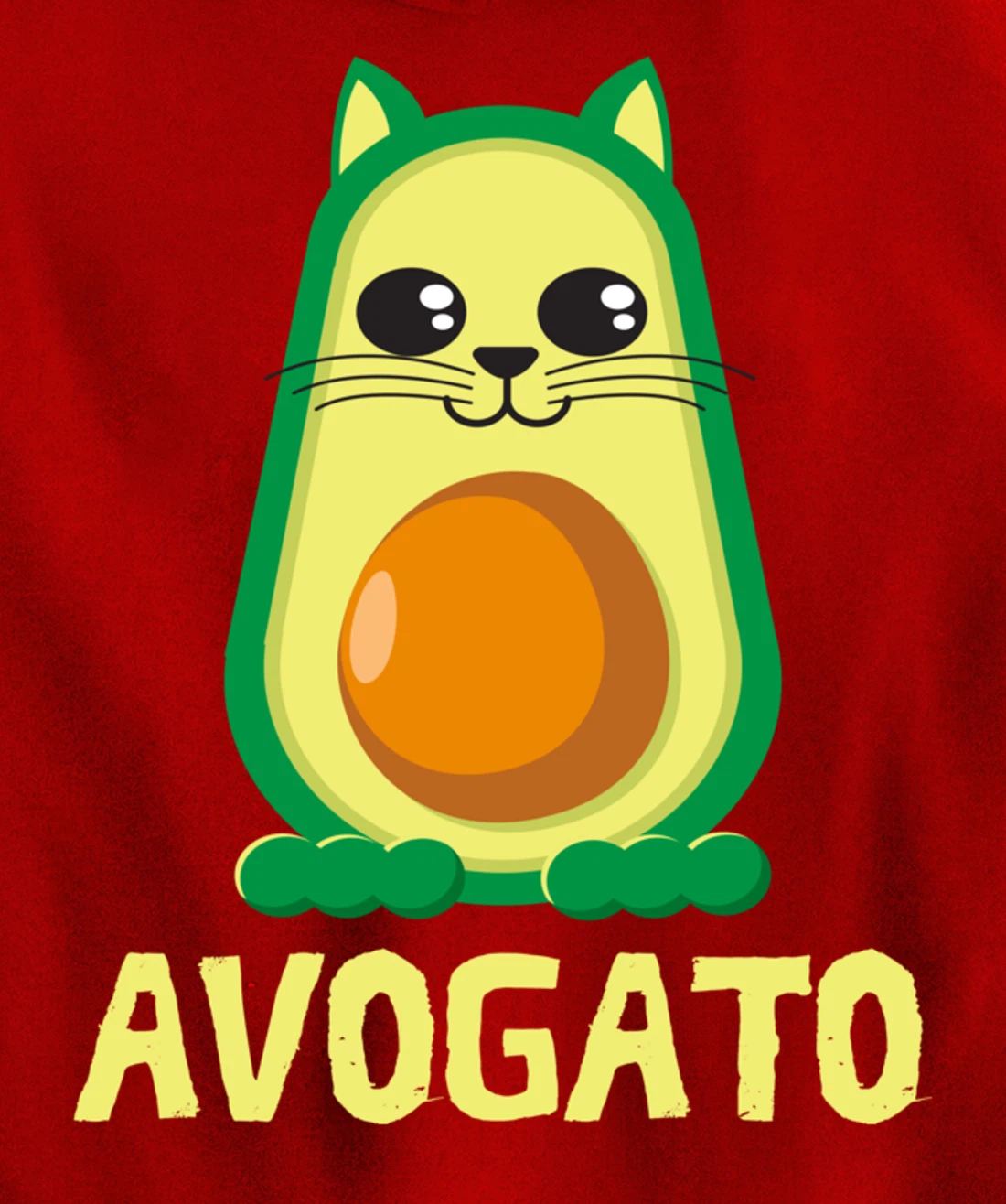 Cool Avogato Cat - Meow Collection For Boys & Girls Pullover Hoodie