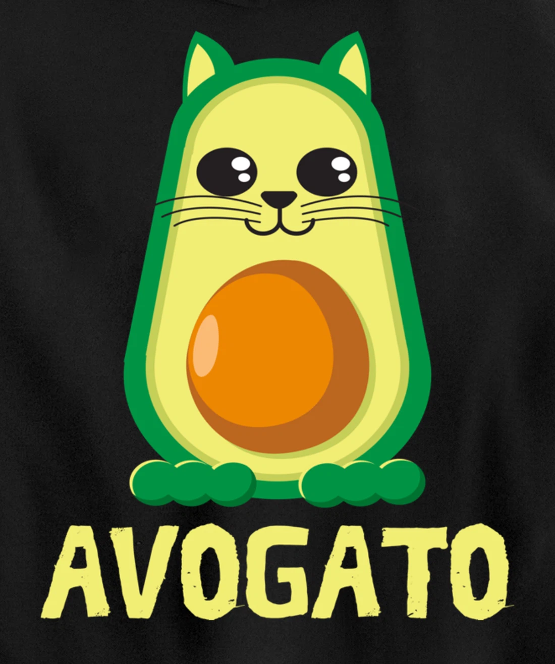 Cool Avogato Cat - Meow Collection For Boys & Girls Pullover Hoodie