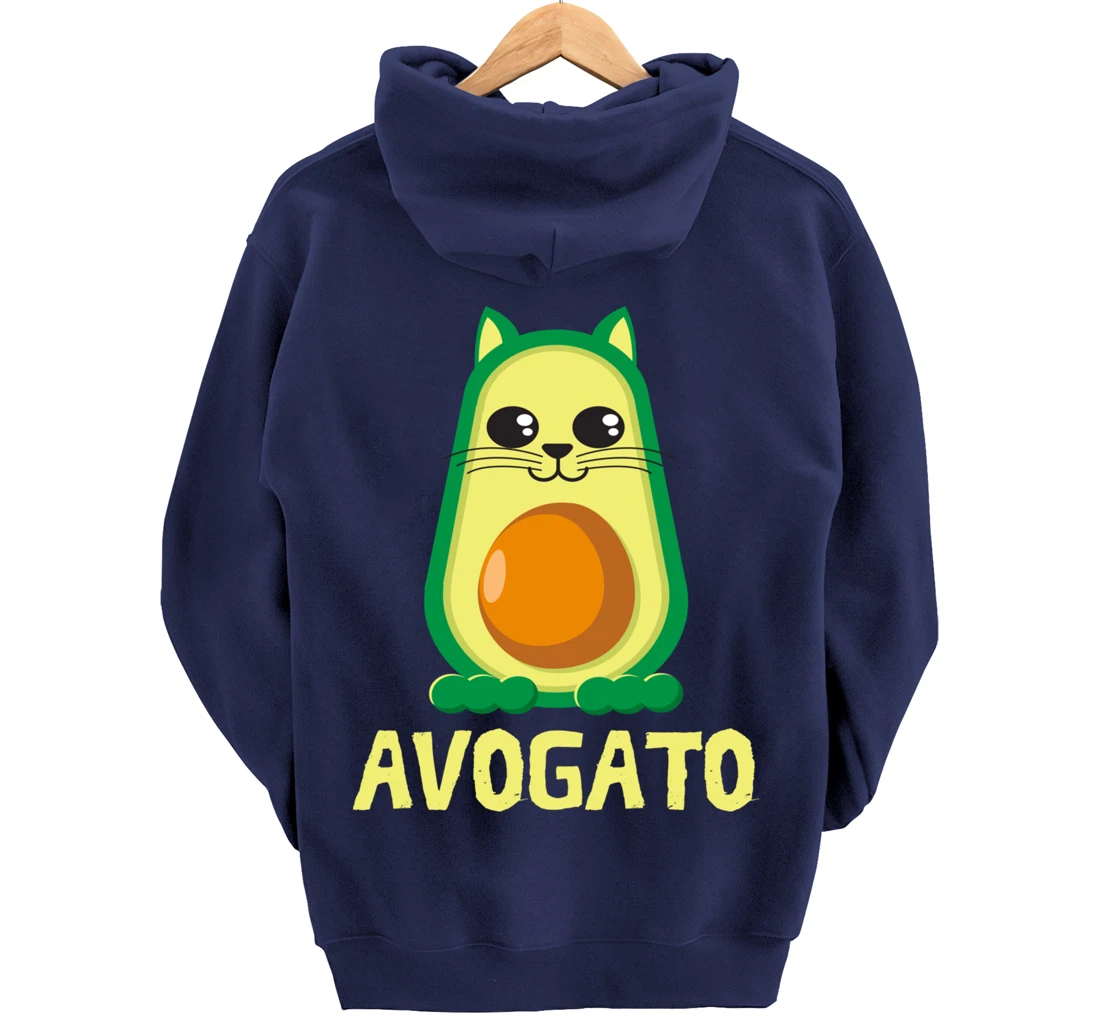 Cool Avogato Cat - Meow Collection For Boys & Girls Pullover Hoodie