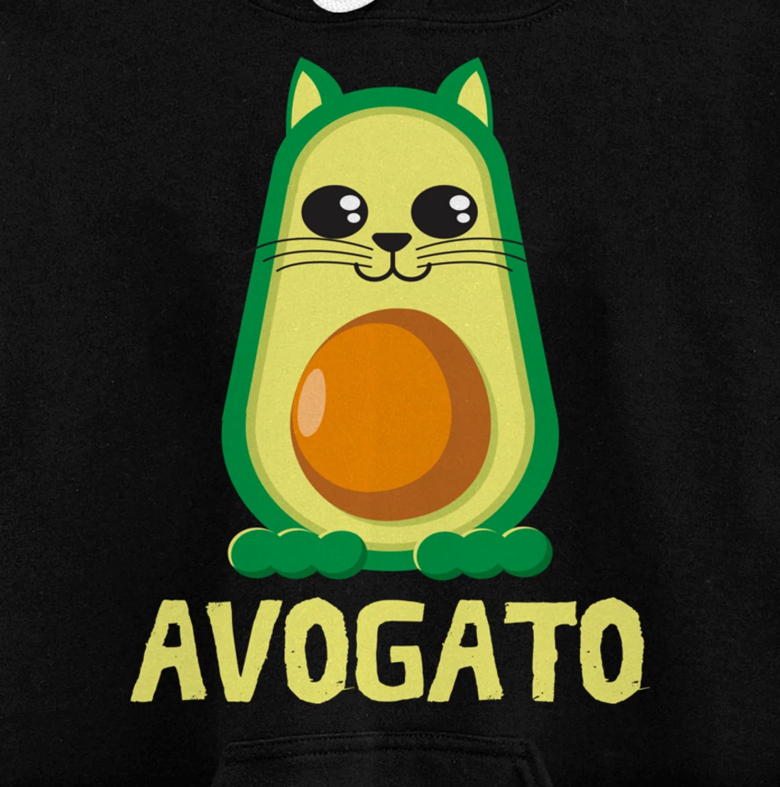 Cool Avogato Cat - Meow Collection For Boys & Girls Pullover Hoodie