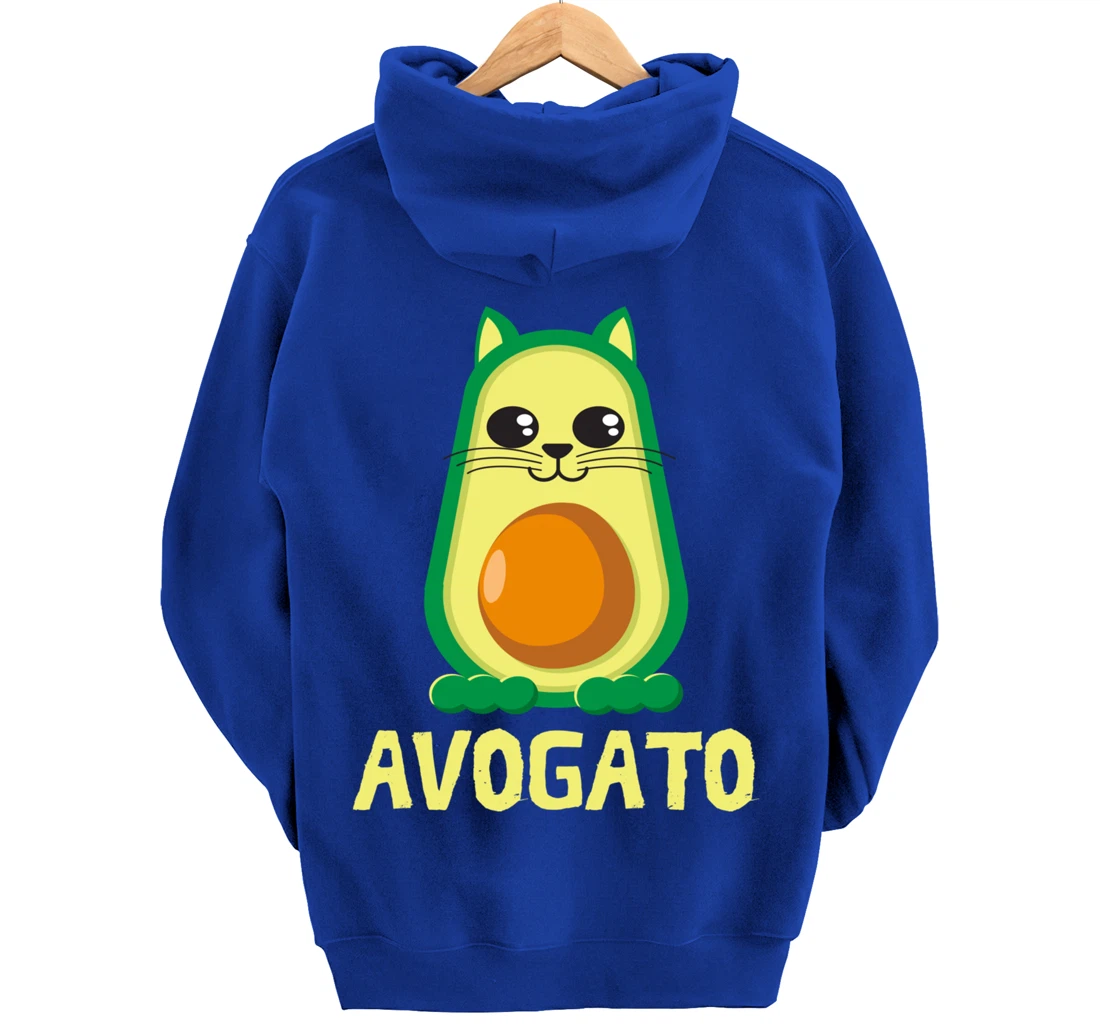 Cool Avogato Cat - Meow Collection For Boys & Girls Pullover Hoodie