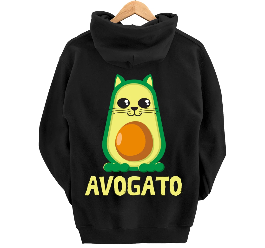 Cool Avogato Cat - Meow Collection For Boys & Girls Pullover Hoodie