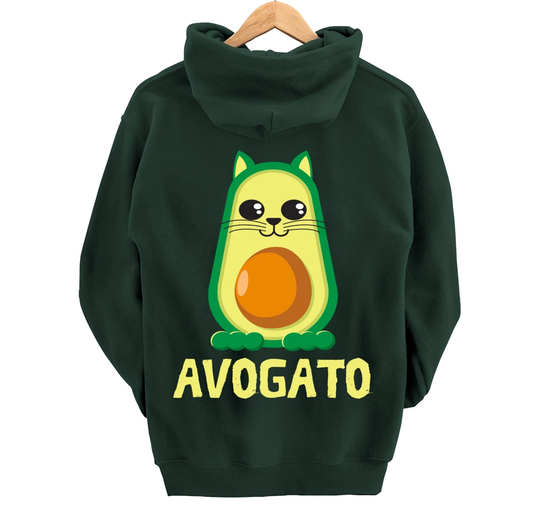 Cool Avogato Cat - Meow Collection For Boys & Girls Pullover Hoodie