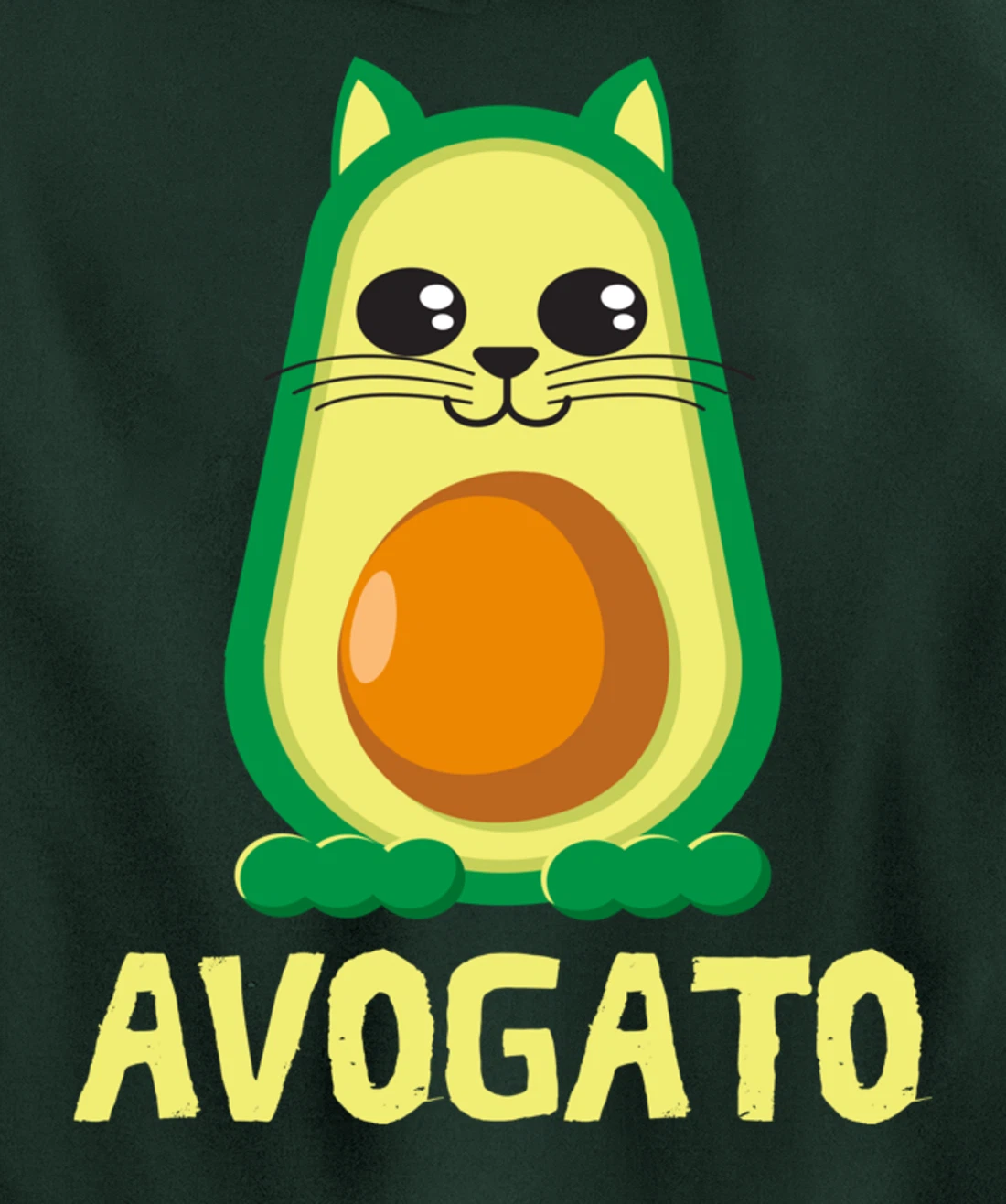 Cool Avogato Cat - Meow Collection For Boys & Girls Pullover Hoodie