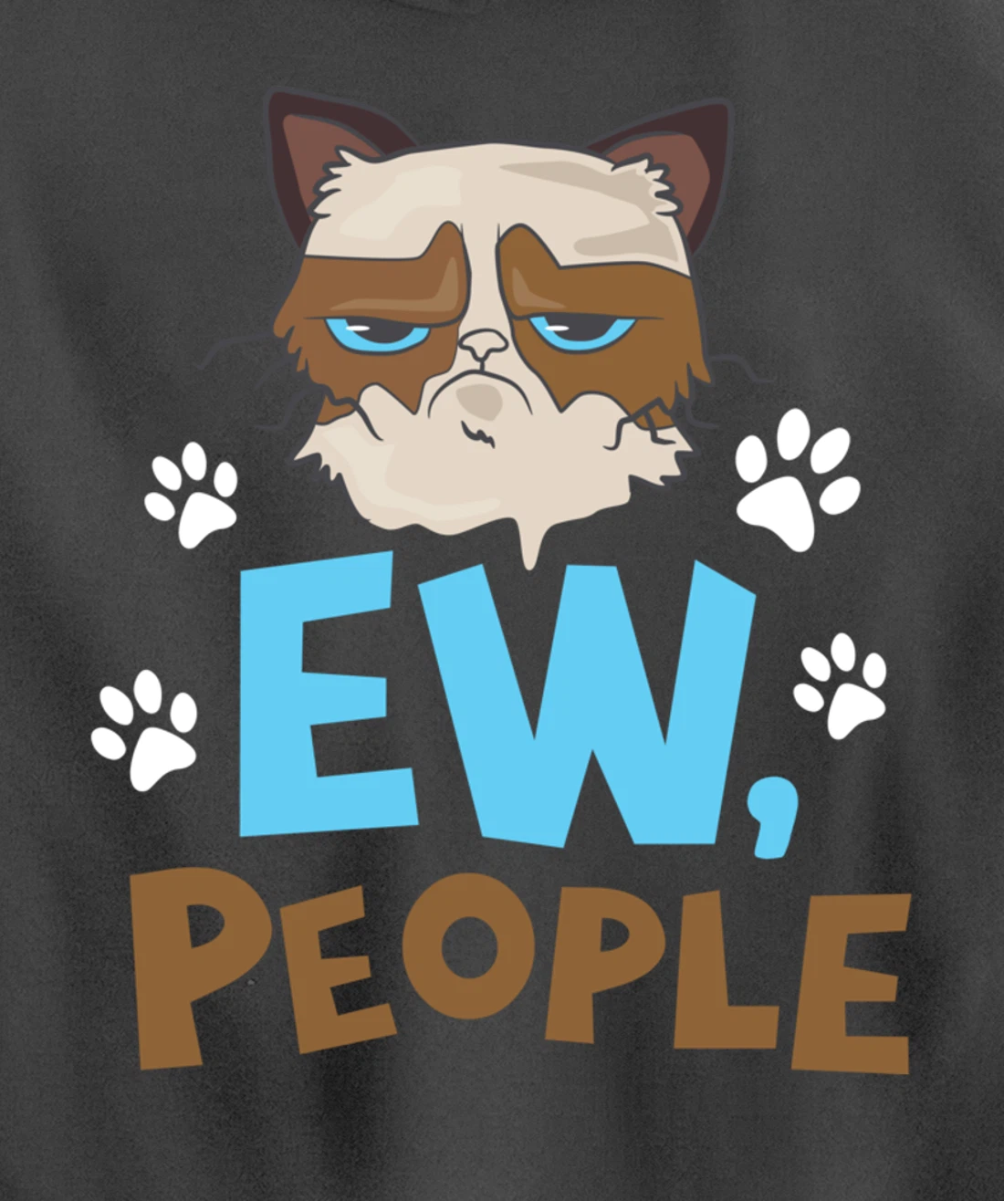 Ew People Cat Pullover Hoodie