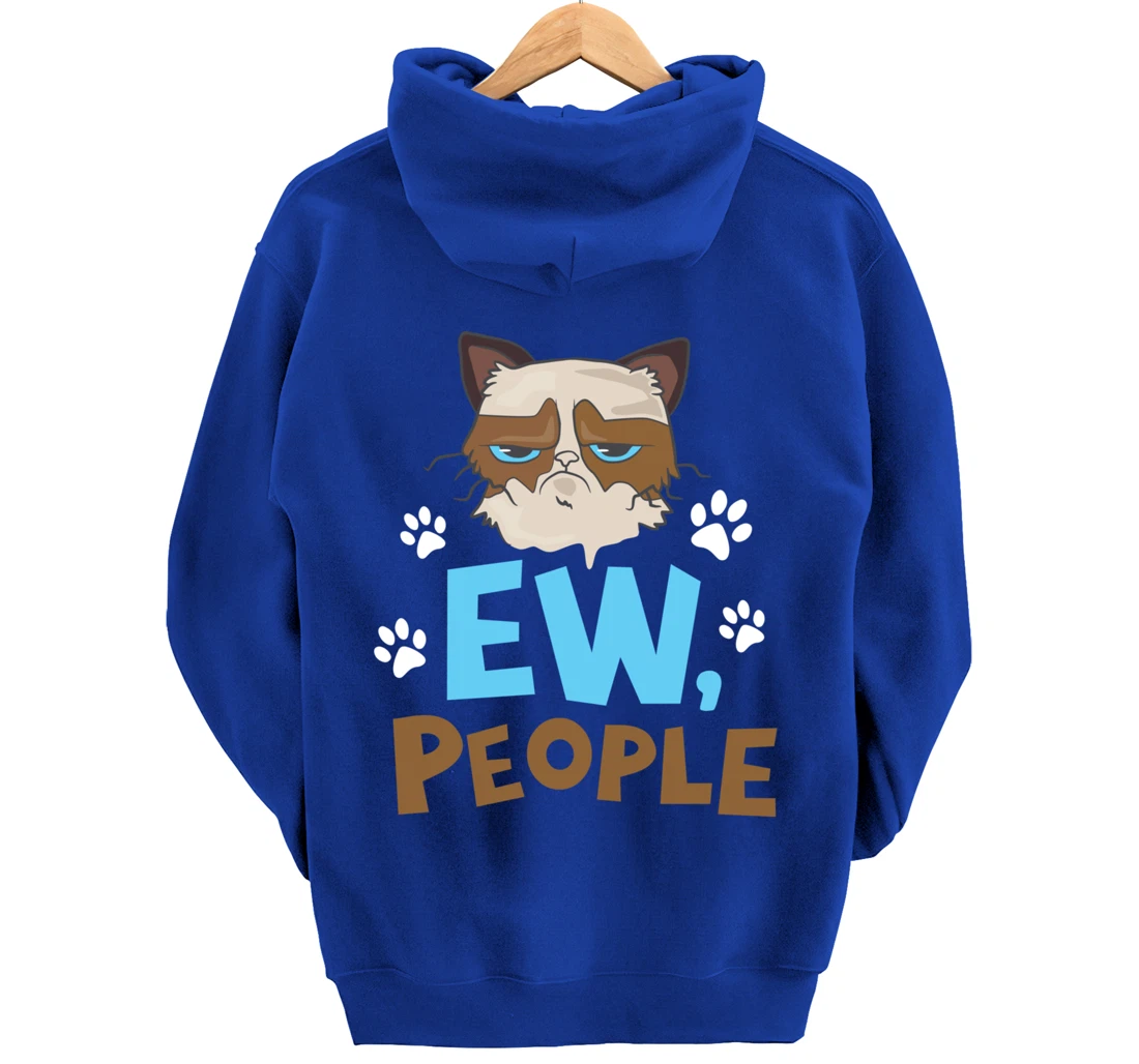 Ew People Cat Pullover Hoodie