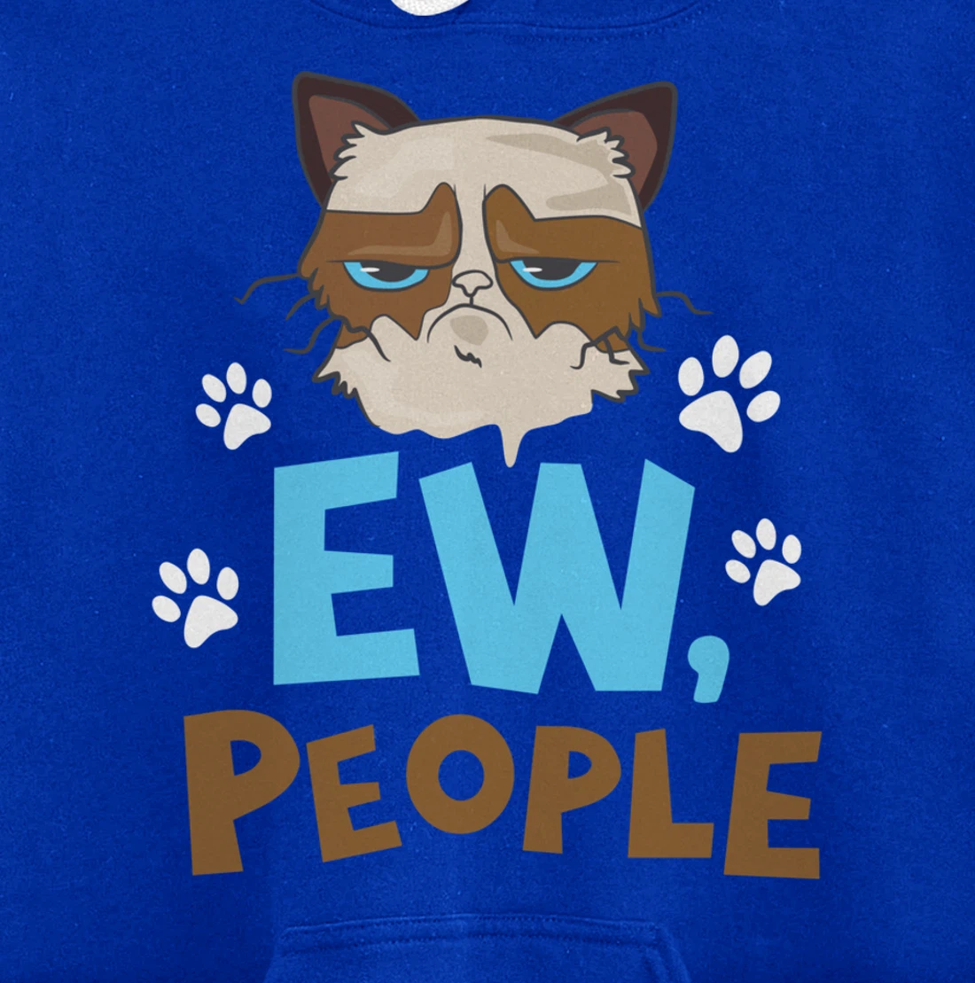 Ew People Cat Pullover Hoodie