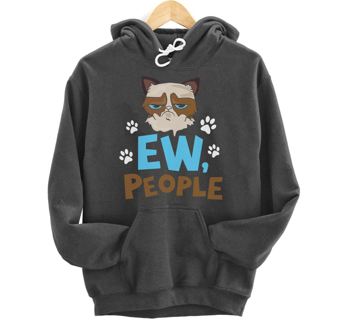 Ew People Cat Pullover Hoodie