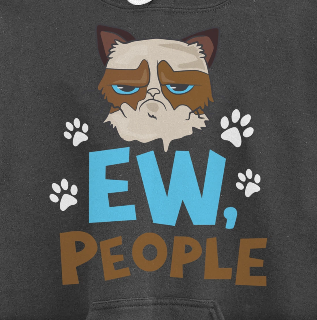 Ew People Cat Pullover Hoodie