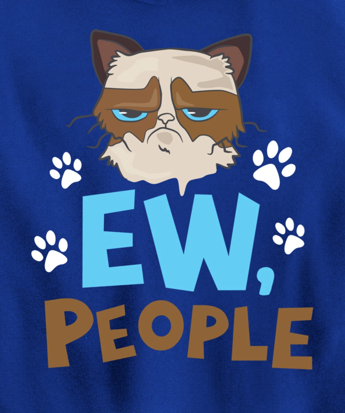 Ew People Cat Pullover Hoodie