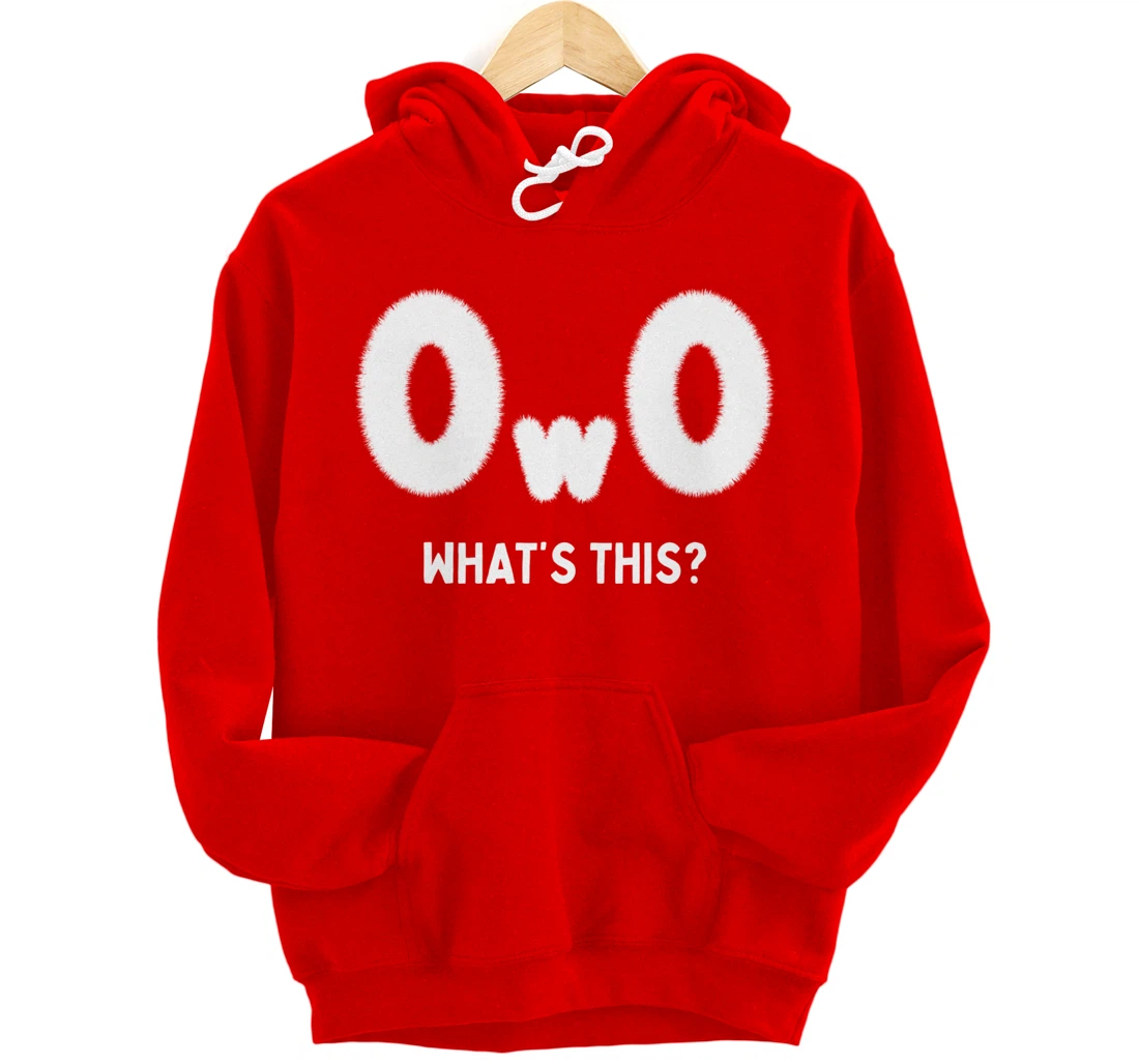 OwO Whats This, Furry Fandom Cosplay Pride Kawaii Anime Meme Pullover Hoodie