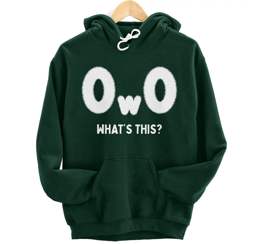 OwO Whats This, Furry Fandom Cosplay Pride Kawaii Anime Meme Pullover Hoodie