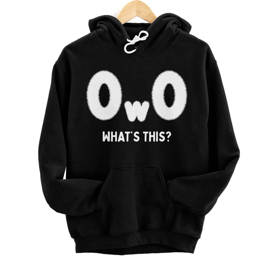 OwO Whats This, Furry Fandom Cosplay Pride Kawaii Anime Meme Pullover Hoodie