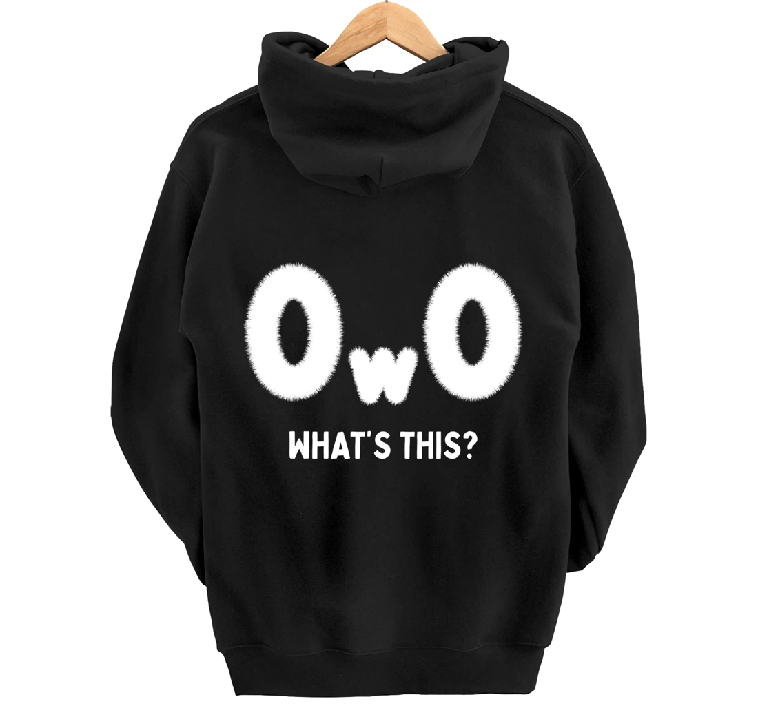OwO Whats This, Furry Fandom Cosplay Pride Kawaii Anime Meme Pullover Hoodie