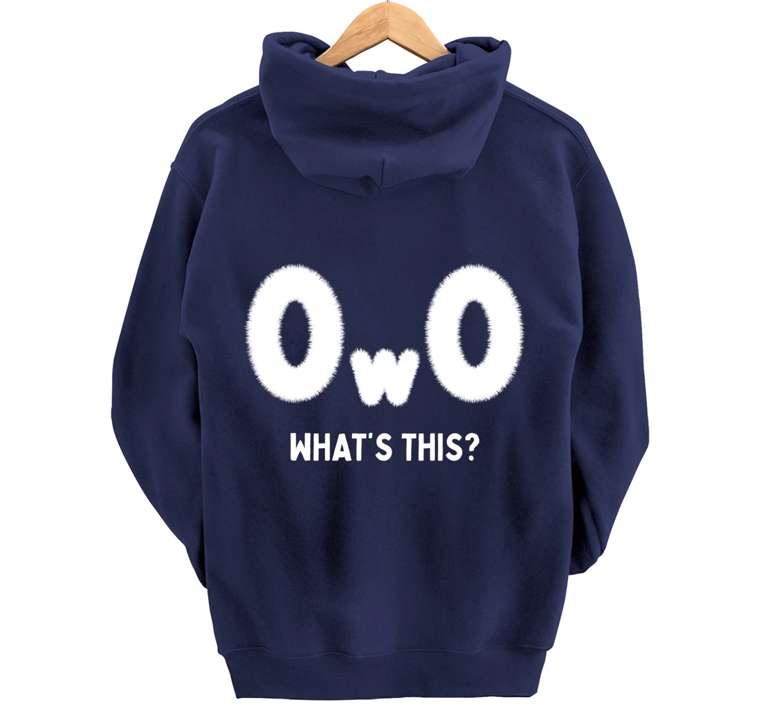 OwO Whats This, Furry Fandom Cosplay Pride Kawaii Anime Meme Pullover Hoodie