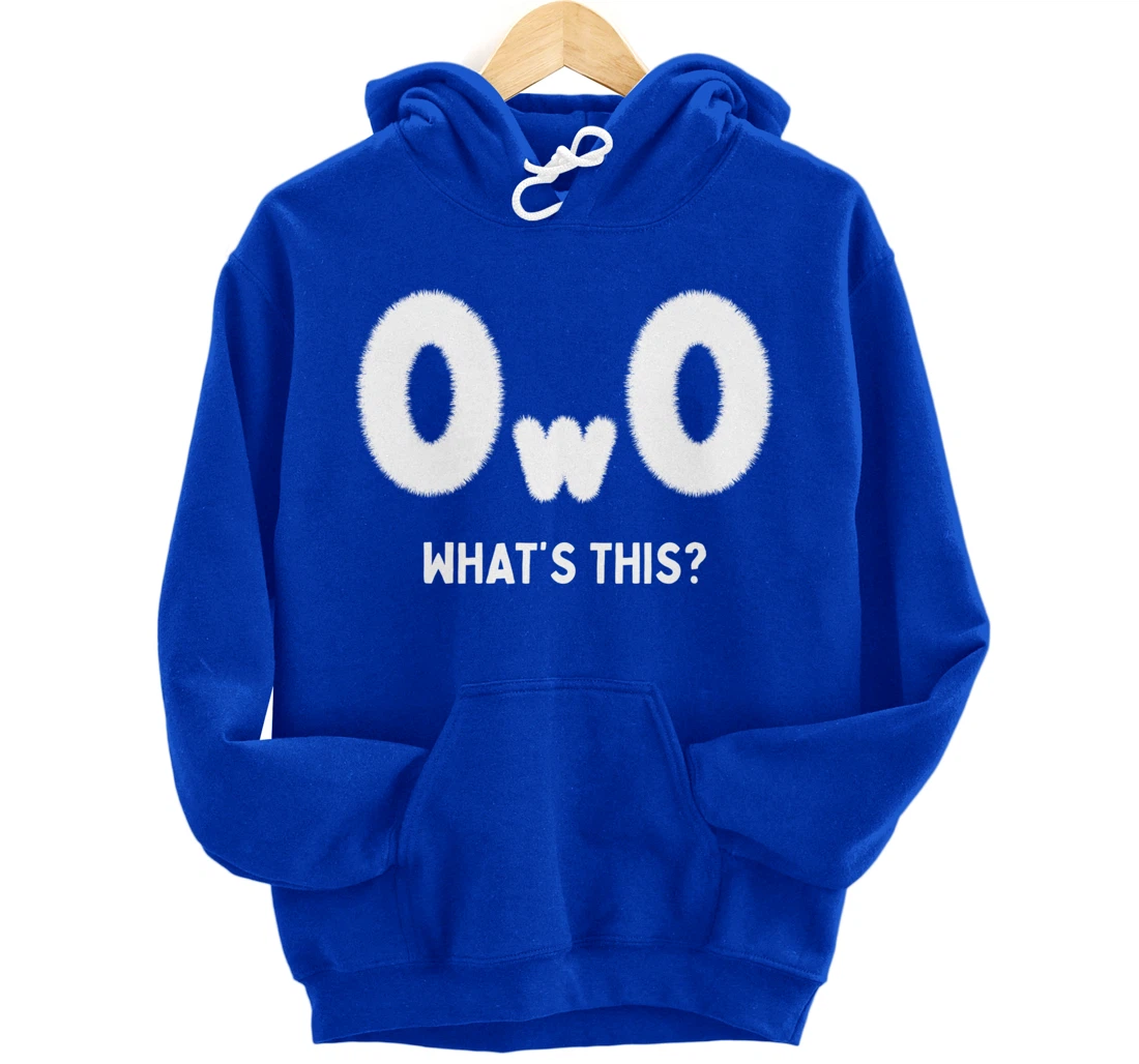 OwO Whats This, Furry Fandom Cosplay Pride Kawaii Anime Meme Pullover Hoodie