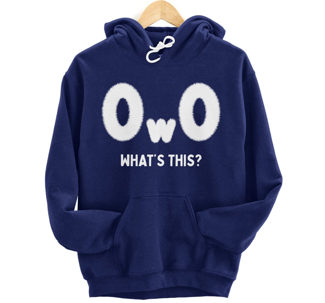 OwO Whats This, Furry Fandom Cosplay Pride Kawaii Anime Meme Pullover Hoodie