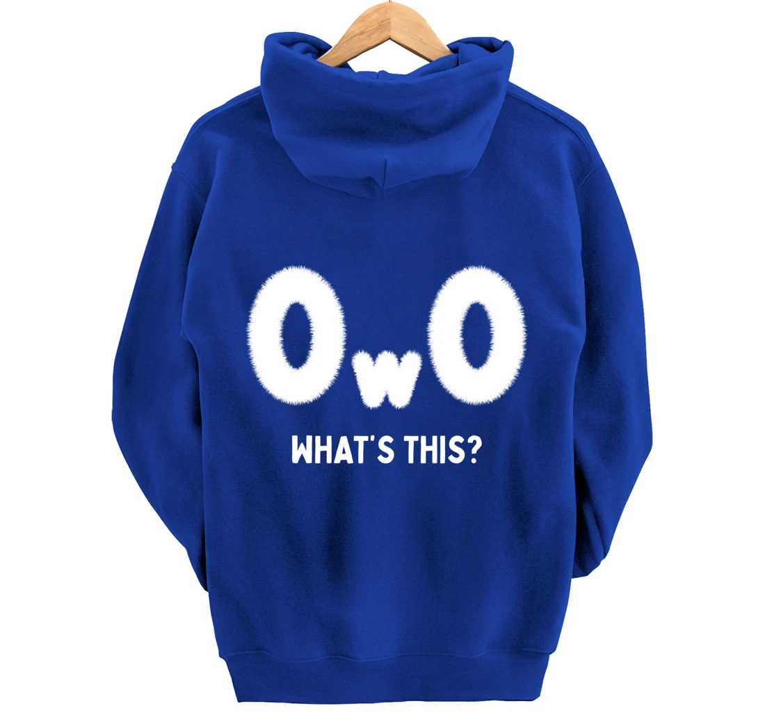 OwO Whats This, Furry Fandom Cosplay Pride Kawaii Anime Meme Pullover Hoodie